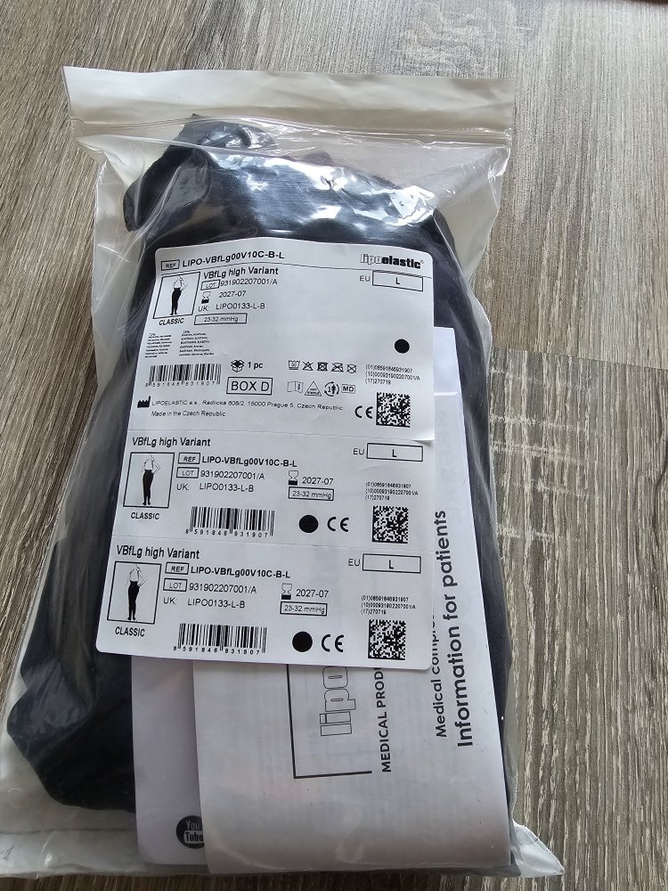 Lipoelastic VBfLg high Variant L Kompressionshose schwarz