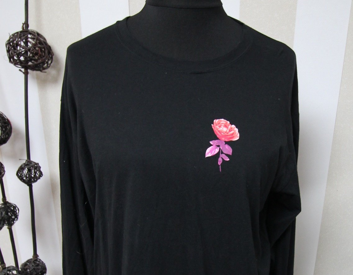 Victoria´s Secret Sweatshirt Pullover Pailletten Bling Blumen Flowers