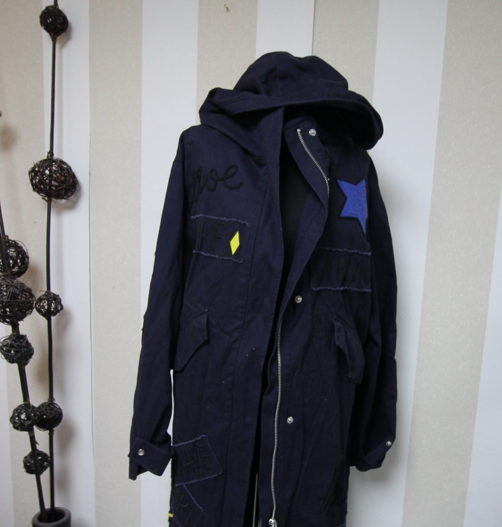 Zara Jacke Parka Mantel Spruch Statement Blogger Herbst Trenchcoat