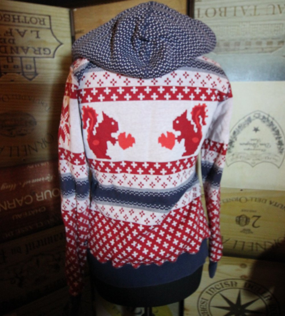 Alpenrausch Strickjacke Jacke Weihnachten xmas Herbst Winter Eichhörnchen festlich