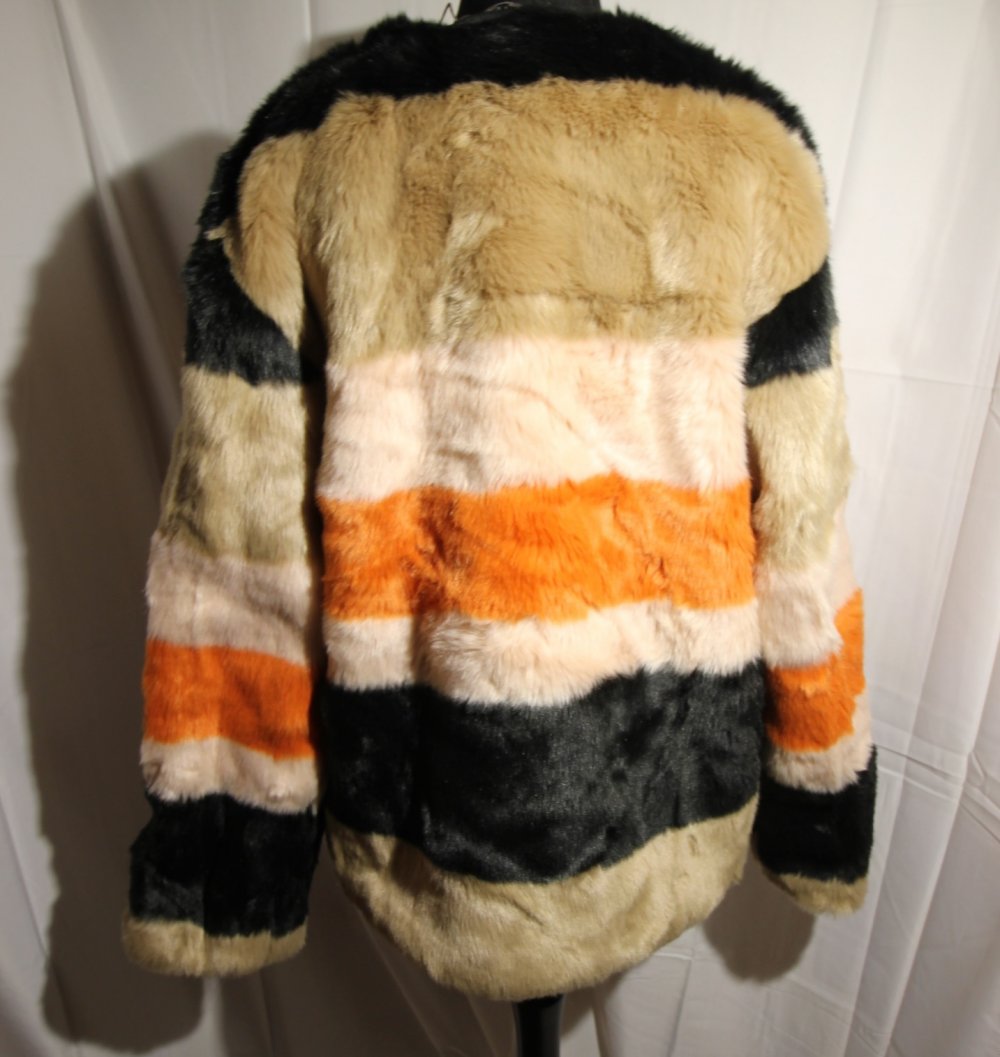 Zara Teddy Jacke Herbst Winter Fluffy Kunstpelz Kunstfell