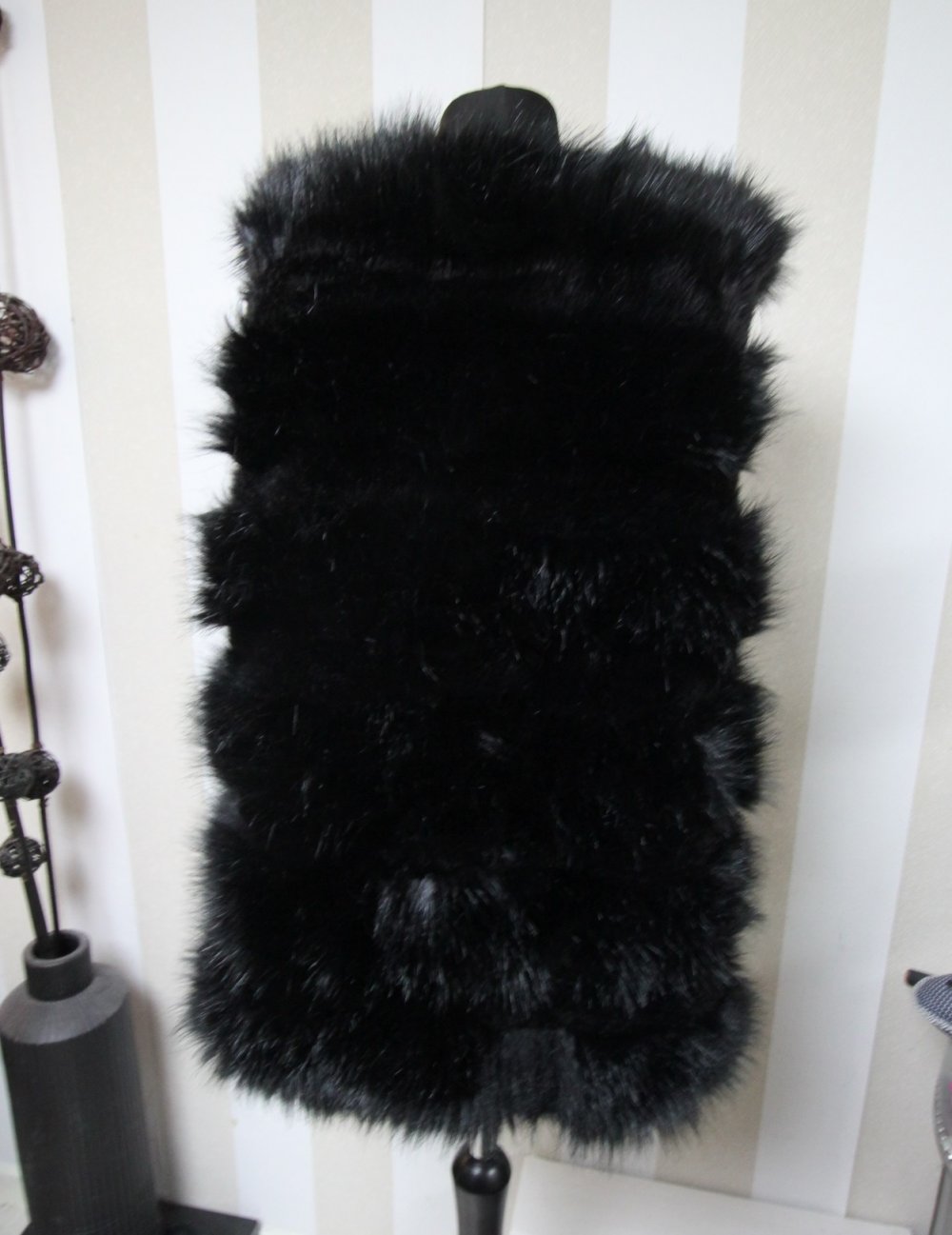 Vera & Lucy Kunstfell Weste Kunstpelz Jacke Herbst Winter Fluffy teddy