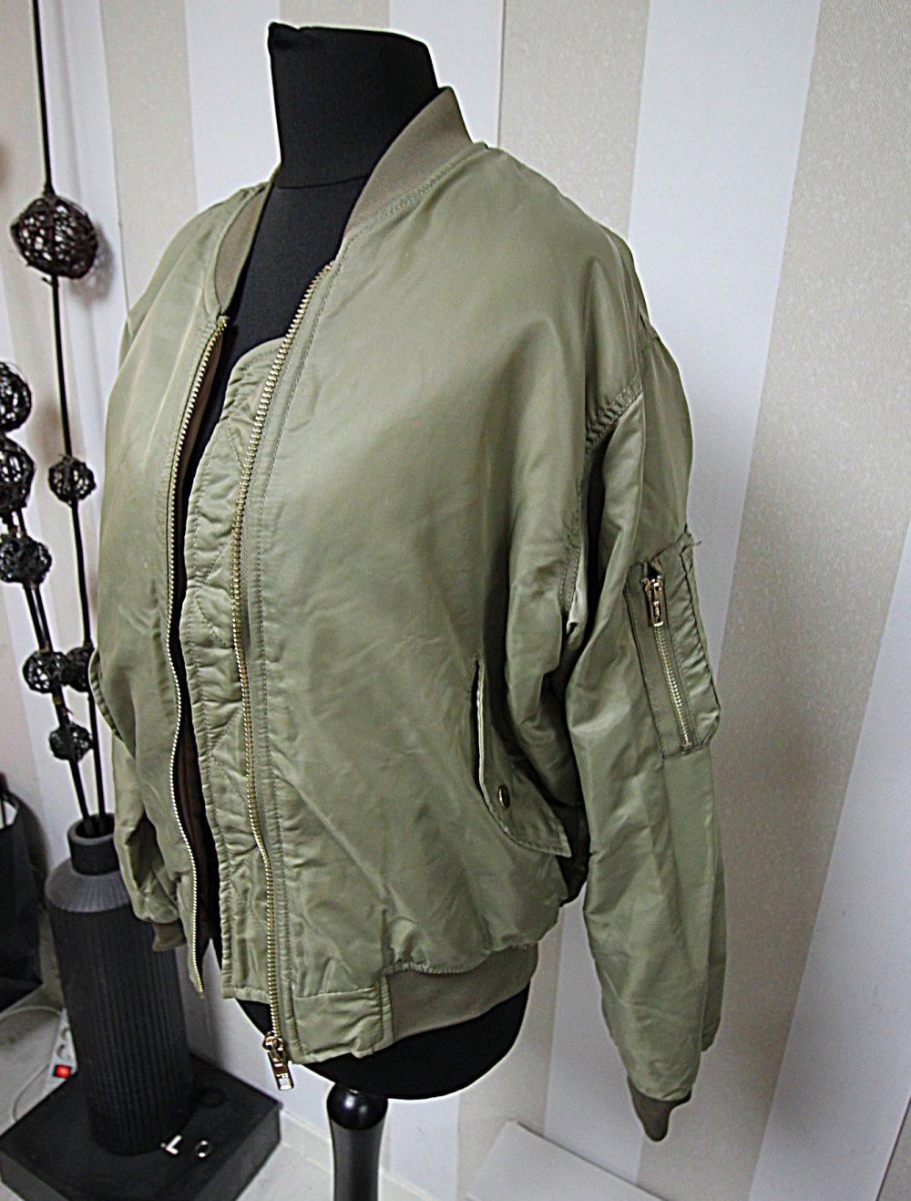 Bomberjacke Dollar Zeichen Cash Hip Hop Rap Statement Hipster Herbst Jacke Trend