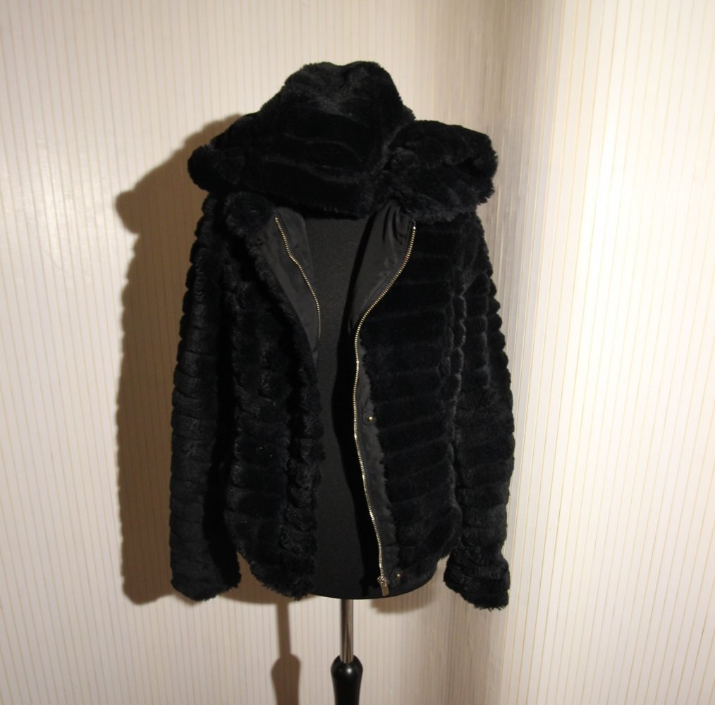 Vila Teddy Jacke Herbst Winter Kunstpelz Kunstfell Fluffy Flauschig