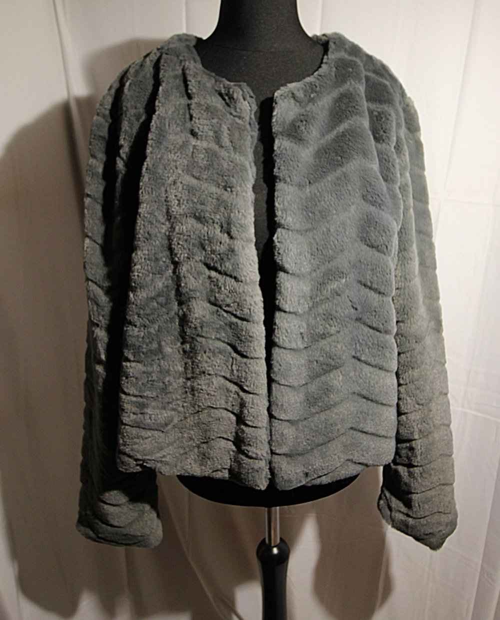 Freequent Teddy Jacke Kunstpelz Kunstfell Fake Fur Herbst Winter