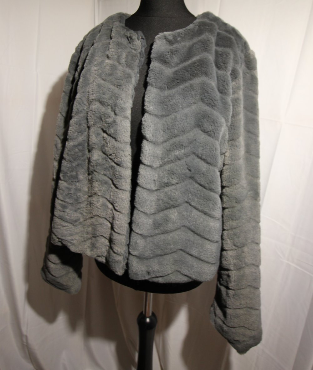 Freequent Teddy Jacke Kunstpelz Kunstfell Fake Fur Herbst Winter