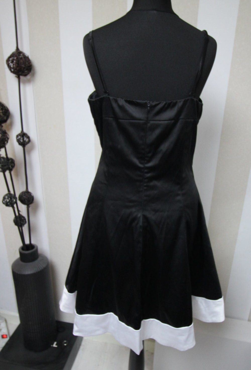Cotton Club Kleid Abendkleid Party Cocktailkleid Kontrast chic elegant Silvester abiball weihnachten