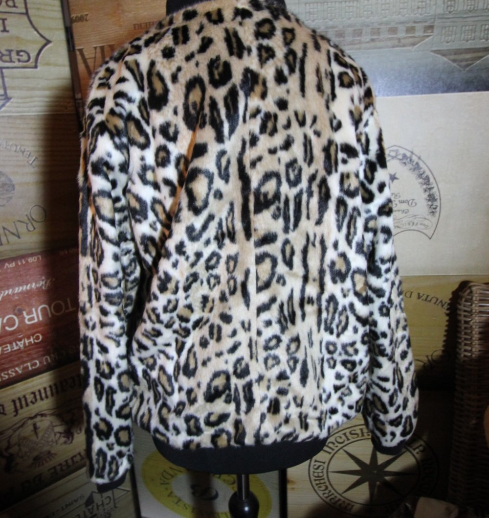 Sisters Point Teddy Jacke Kunstfell Faux Fur Leopard Animal Herbst Designer
