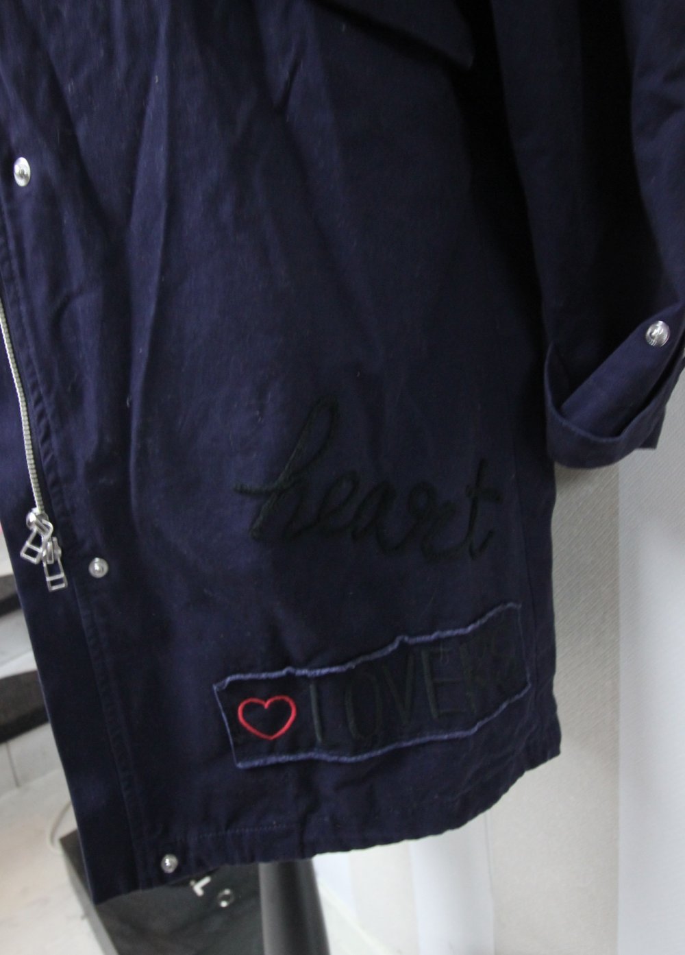 Zara Jacke Parka Mantel Spruch Statement Blogger Herbst Trenchcoat