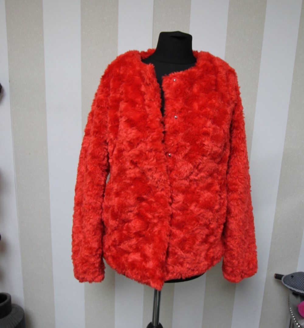 Saint Tropez Kunstfelljacke Teddy Herbst Winter Jacke Kunstpelz