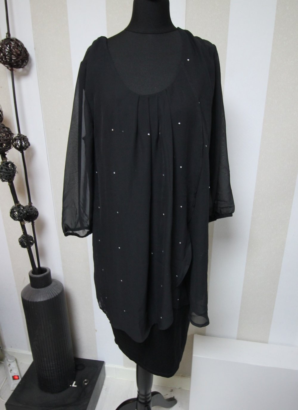 Kleid Party Cocktailkleid Abendkleid Strass Nieten silvester abiball