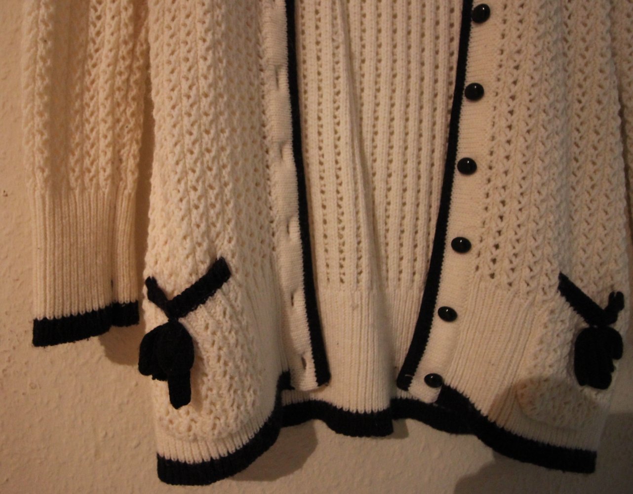 MBYM Strickjacke elegant chic Designer Schleife Bow Lolita