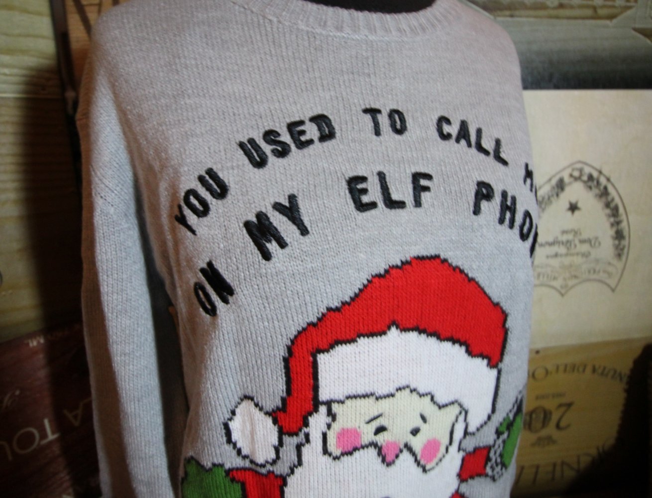 Pullover Weihnachtspullover Weihnachtspulli Santa xmas Herbst Winter Blogger
