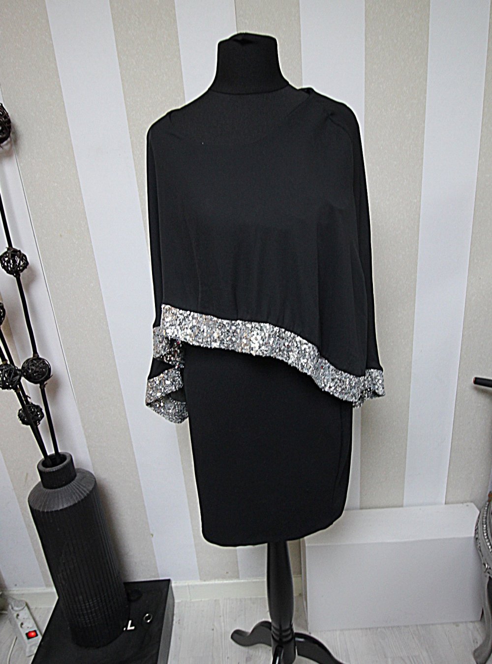 Kleid Abendkleid Pailletten Cocktailkleid Party Silvester Weihnachten abiball Sommerkleid