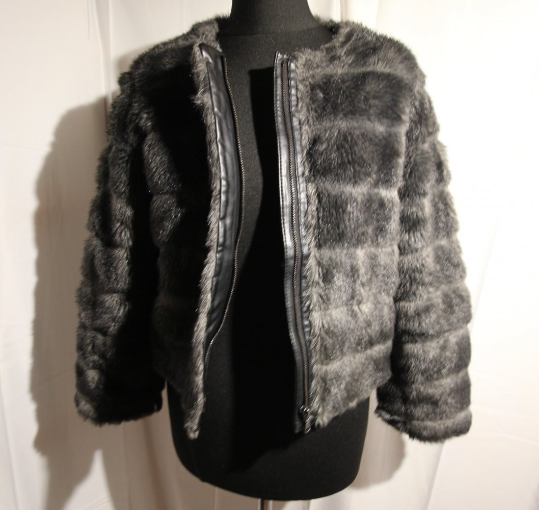 Ann Taylor Kunstpelz Jacke Teddy Fake Fur Kunstfell Herbst Winter