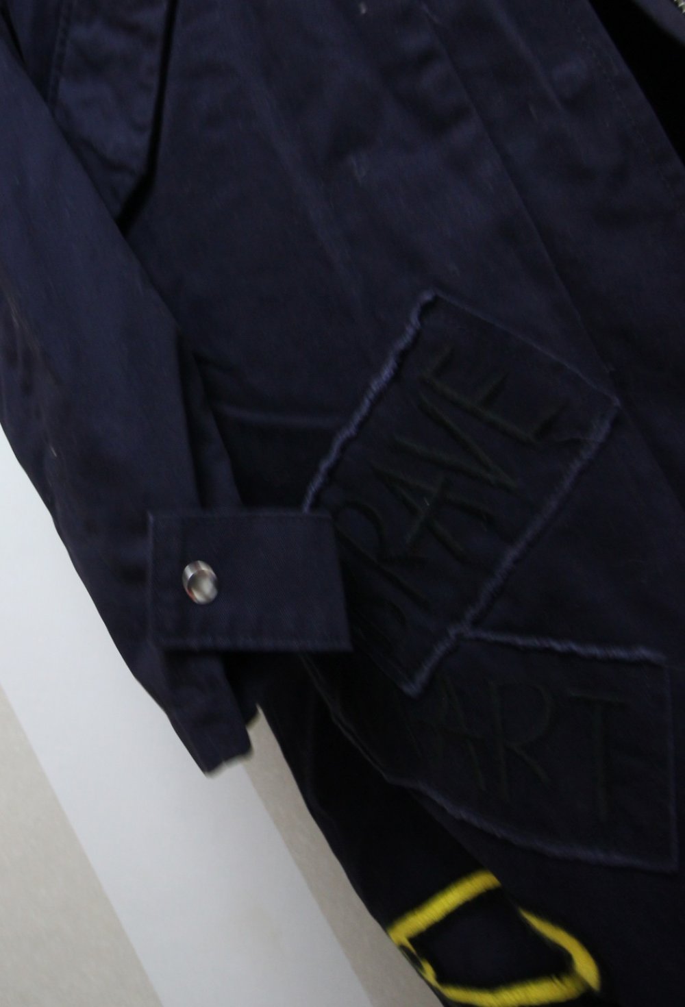 Zara Jacke Parka Mantel Spruch Statement Blogger Herbst Trenchcoat