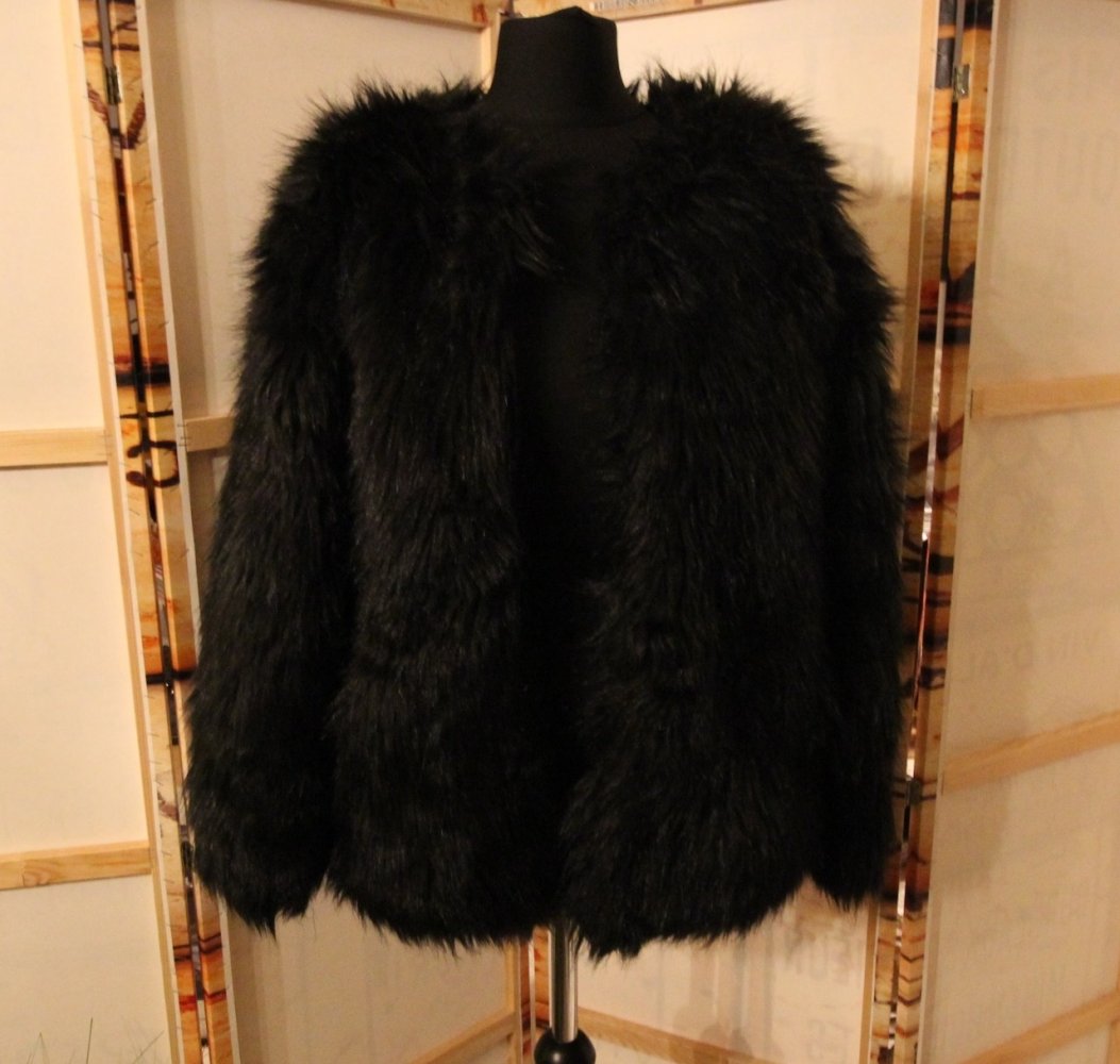 Vera & Lucy Kunstfell Jacke Kunstpelz Herbst Winter Fake Fur Teddy