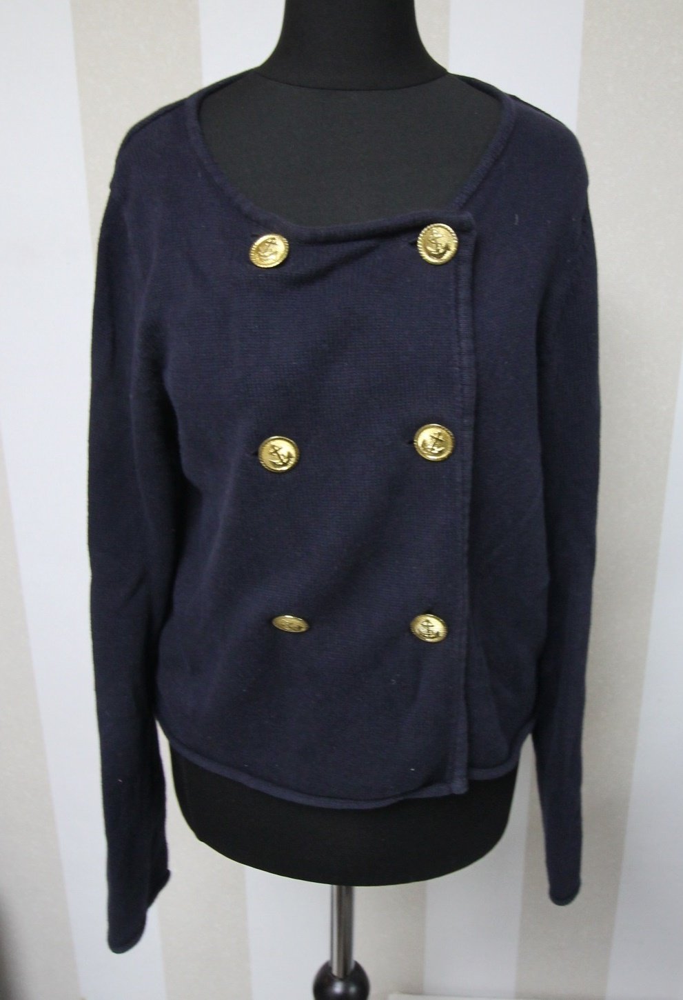Monki Jacke maritim Anker Knöpfe