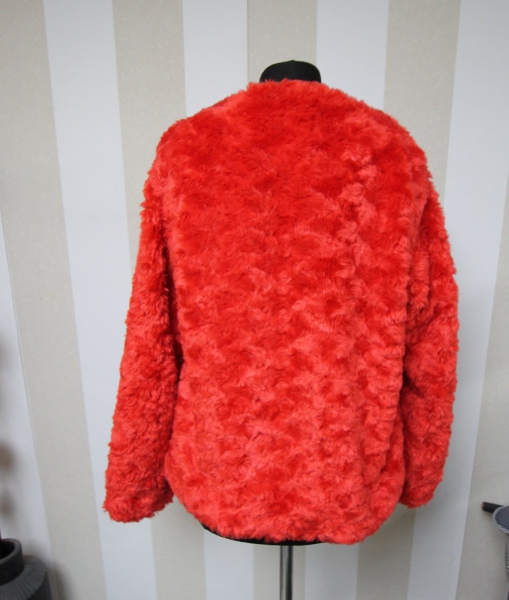 Saint Tropez Kunstfelljacke Teddy Herbst Winter Jacke Kunstpelz
