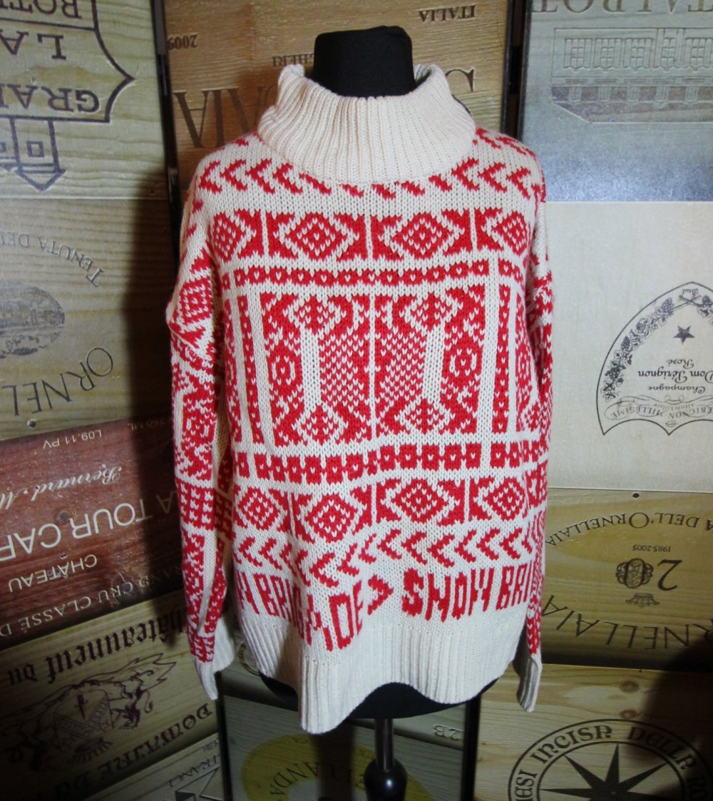 Gina Tricot Pullover Weihnachtspulli Snow Weihnachtspullover Rollkragen Herbst Winter