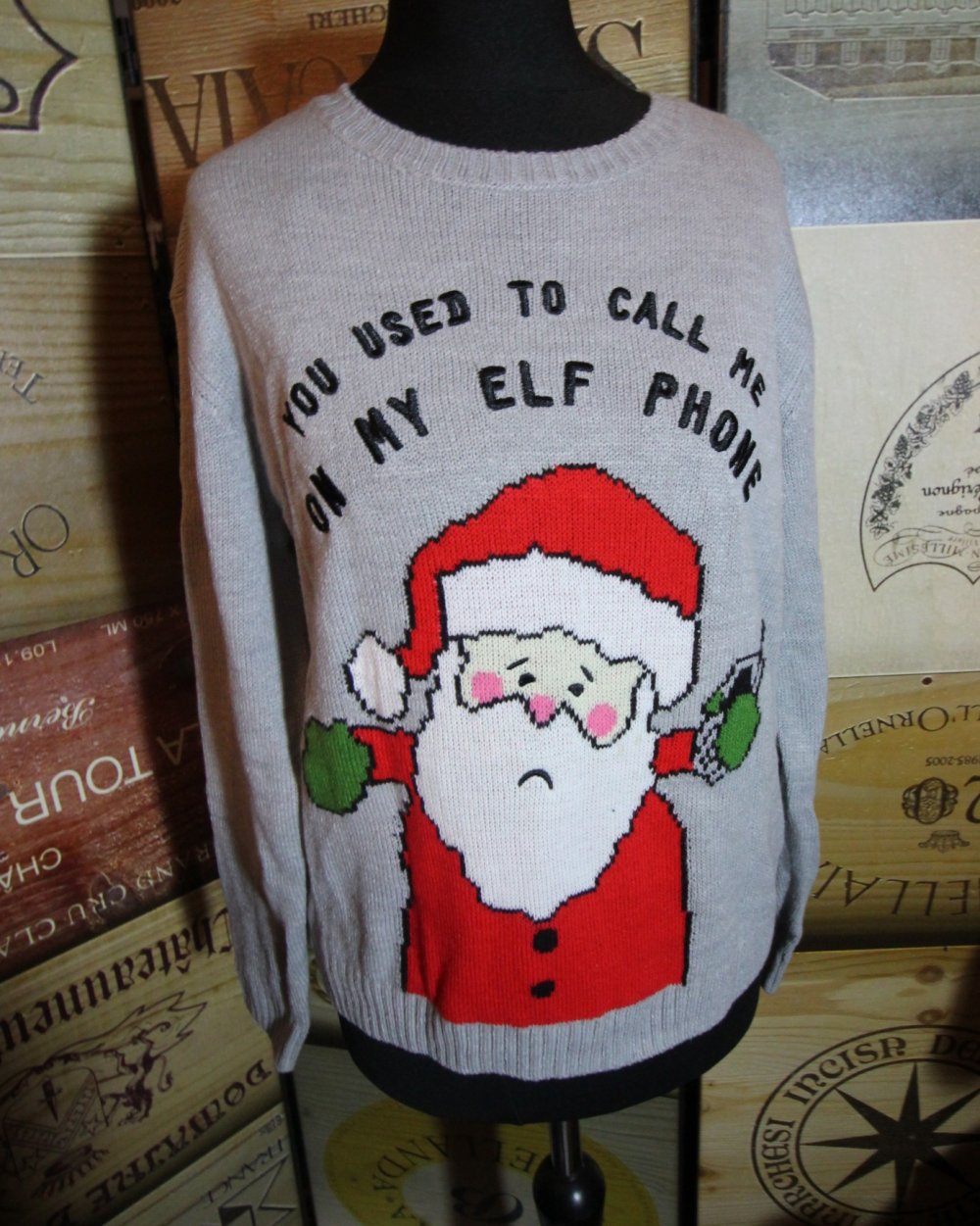 Pullover Weihnachtspullover Weihnachtspulli Santa xmas Herbst Winter Blogger