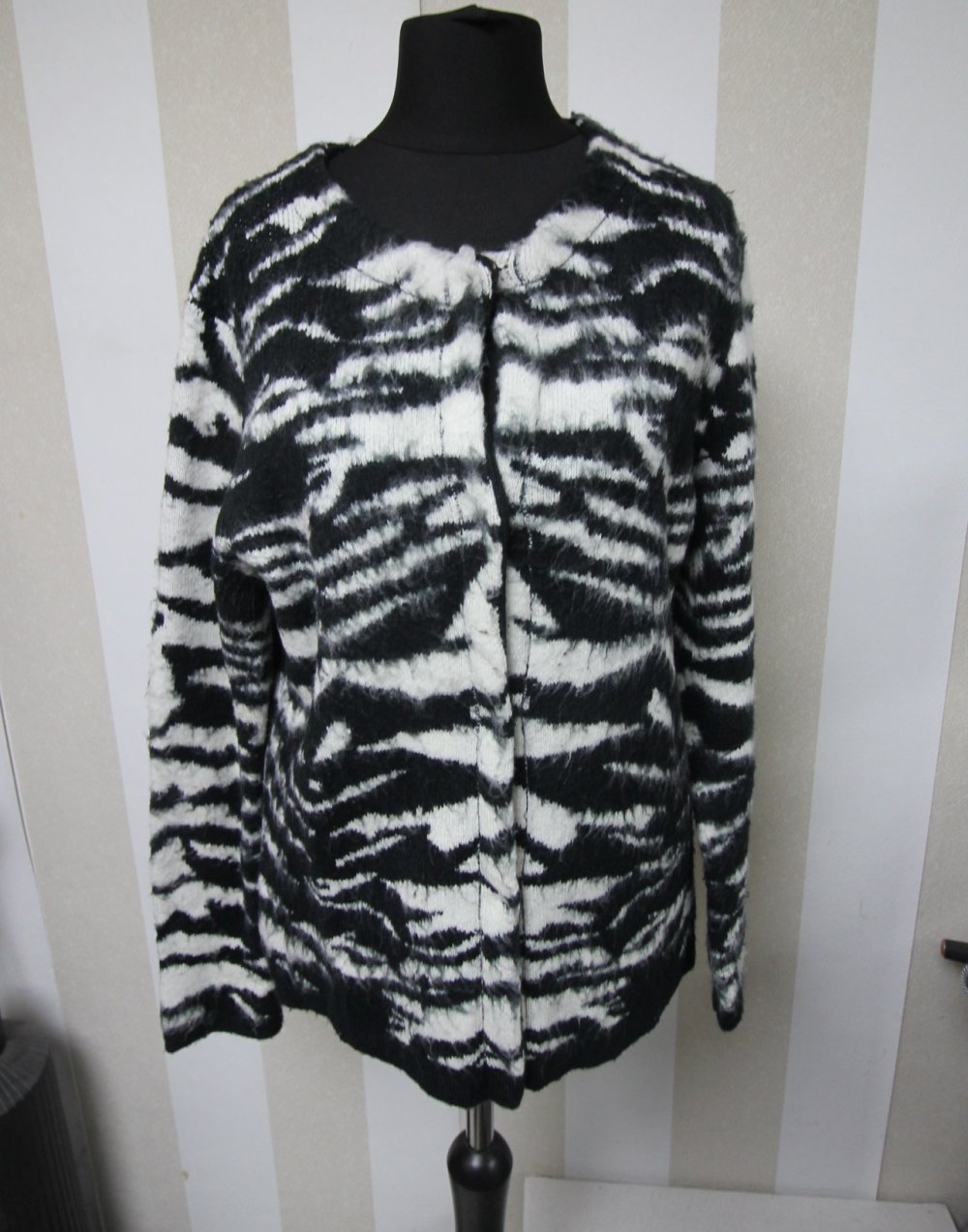 Saint Tropez Zebra Jacke Teddyjacke kuschelig weich fluffy plüsch