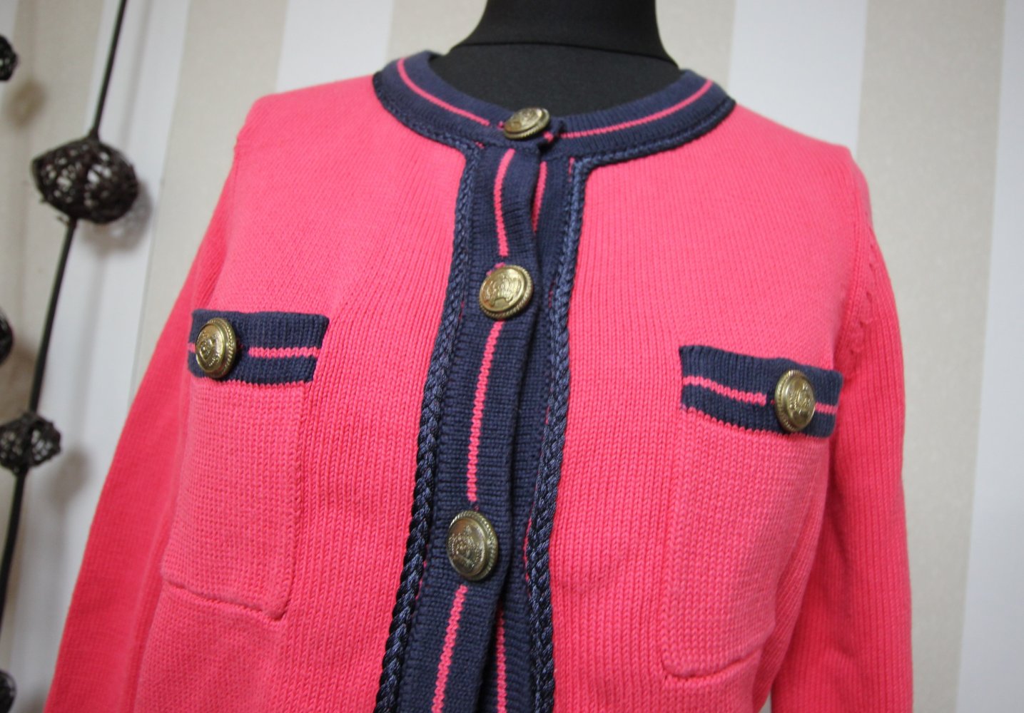 Panos Emporio Strickjacke Designer Jacke chic Vintage