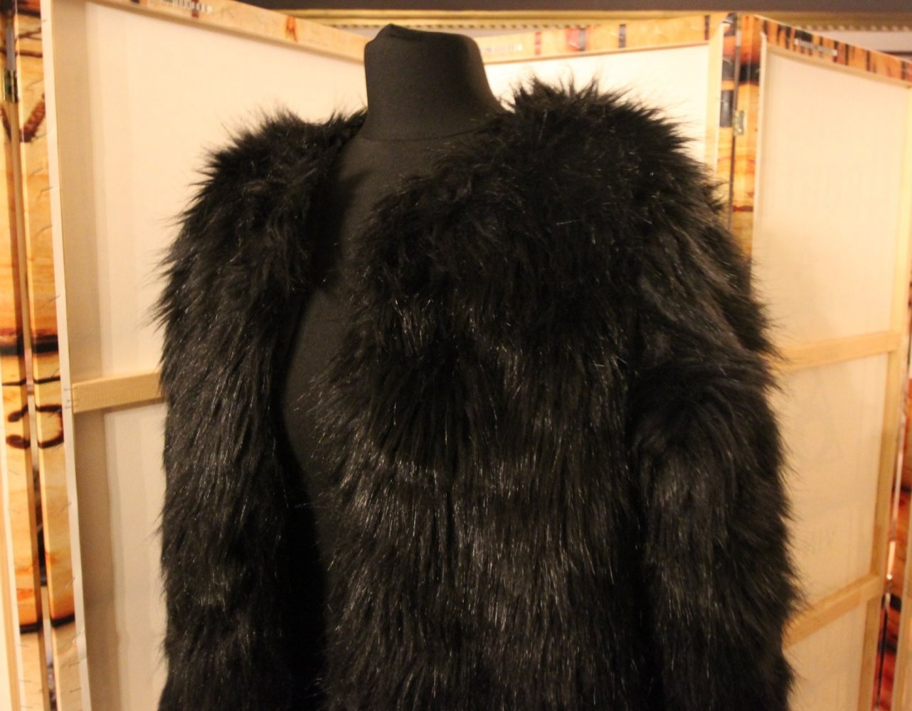 Vera & Lucy Kunstfell Jacke Kunstpelz Herbst Winter Fake Fur Teddy