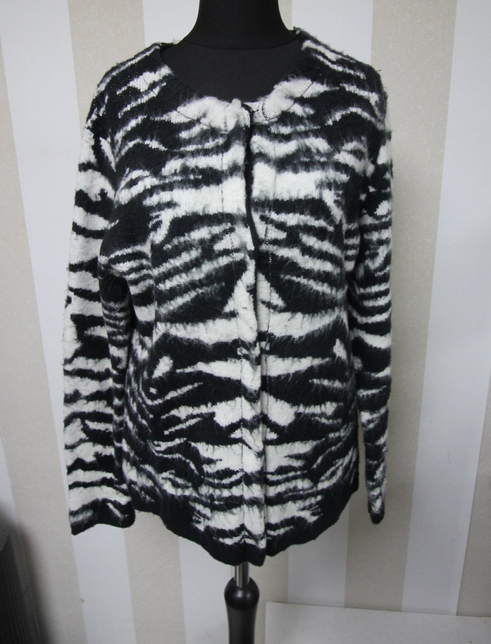 Saint Tropez Zebra Jacke Teddyjacke kuschelig weich fluffy plüsch