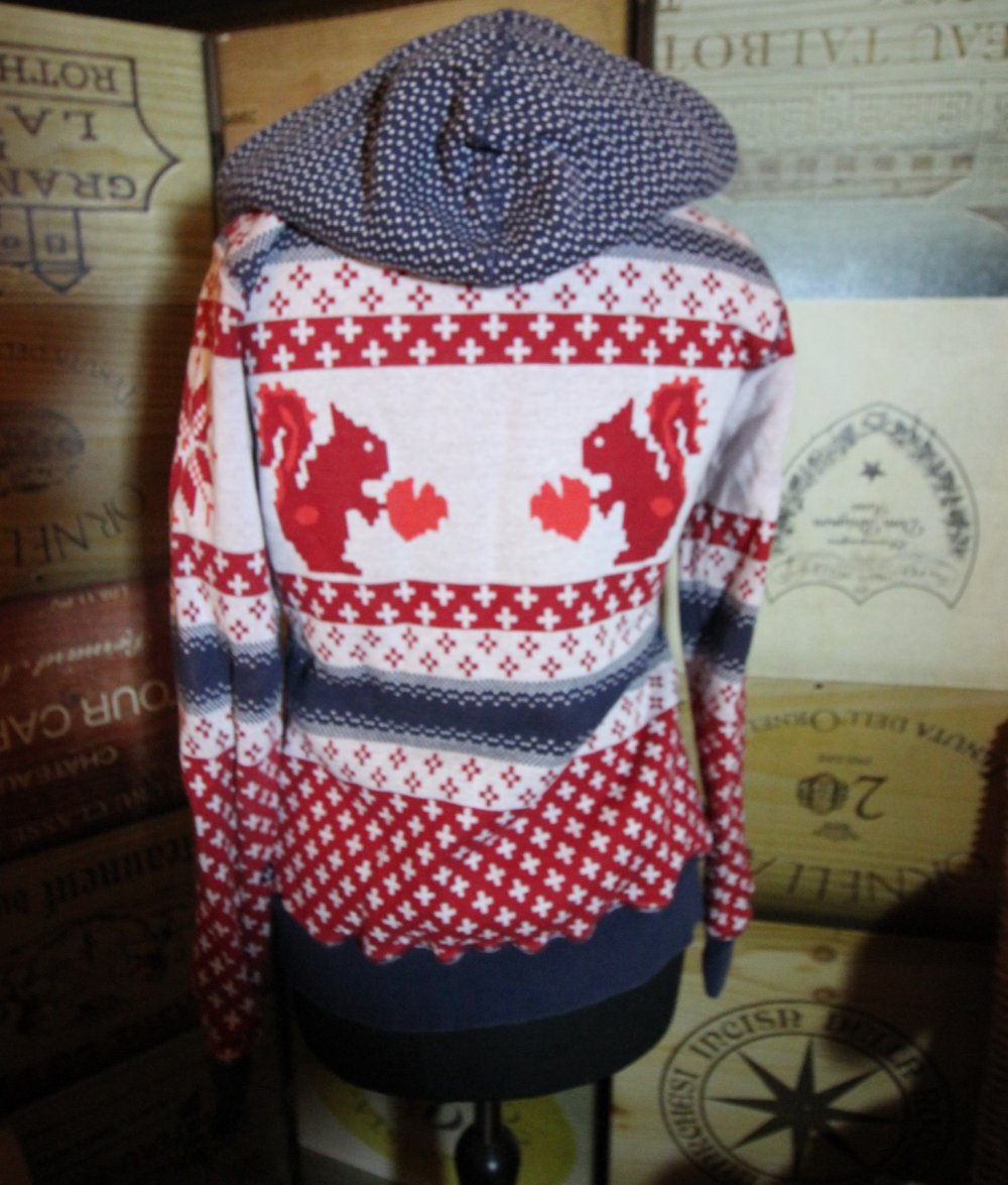 Alpenrausch Strickjacke Jacke Weihnachten xmas Herbst Winter Eichhörnchen festlich