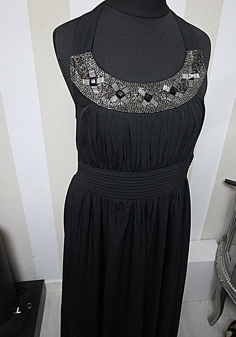 Cubus Maxikleid Sommerkleid Abendkleid Party Cocktail Strass Nieten