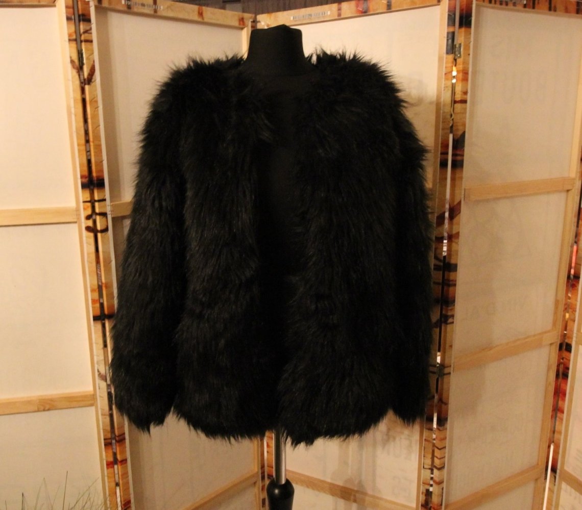 Vera & Lucy Kunstfell Jacke Kunstpelz Herbst Winter Fake Fur Teddy