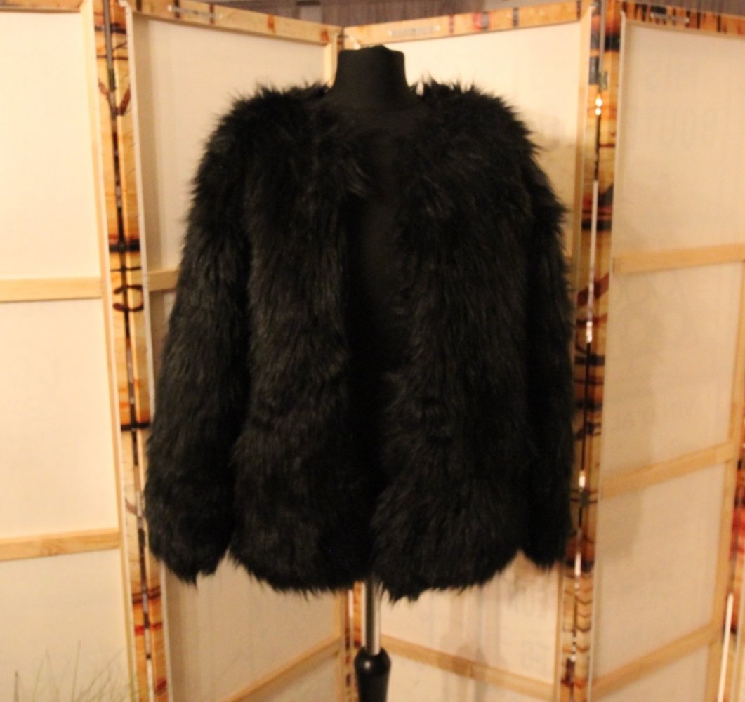 Vera & Lucy Kunstfell Jacke Kunstpelz Herbst Winter Fake Fur Teddy