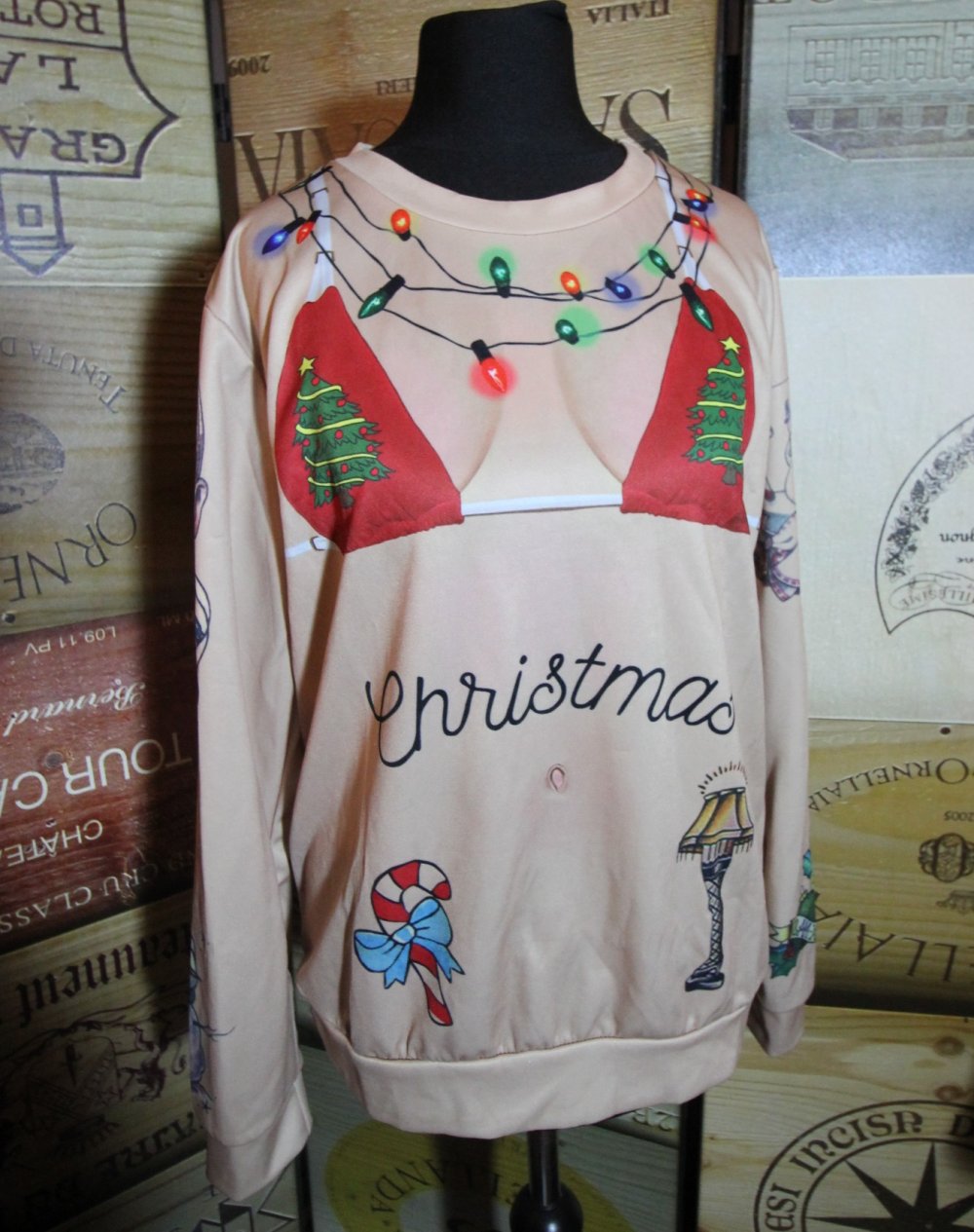 Pullover Sweatshirt Weihnachtspulli Weihnachtspullover xmas Herbst Statement
