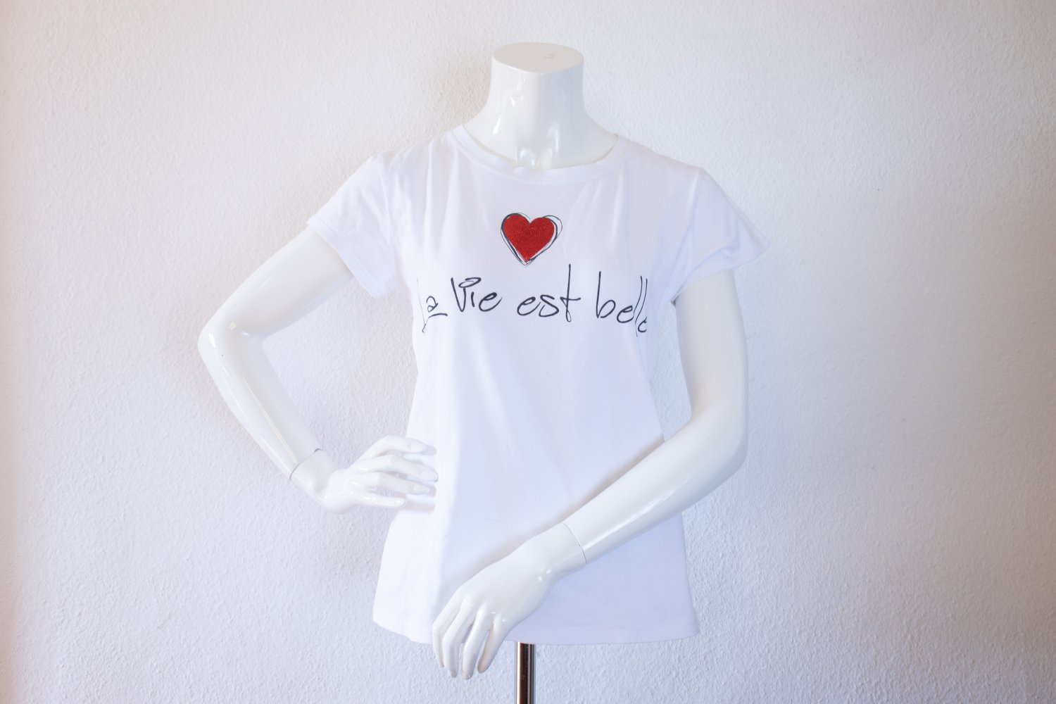 Tshirt mit Print La vie est belle
