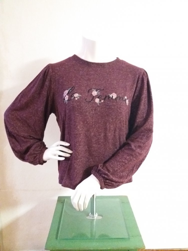 Pulli weinfarben La Femme
