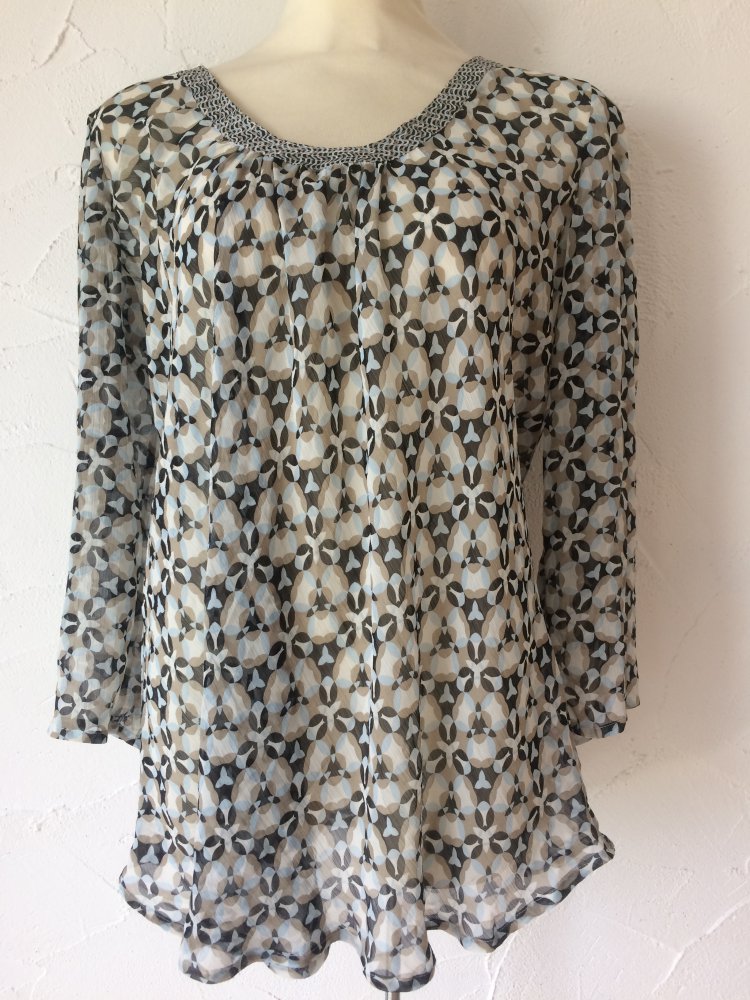 HIRSCH ELEGANTE BLUSE TUNIKA GR. M