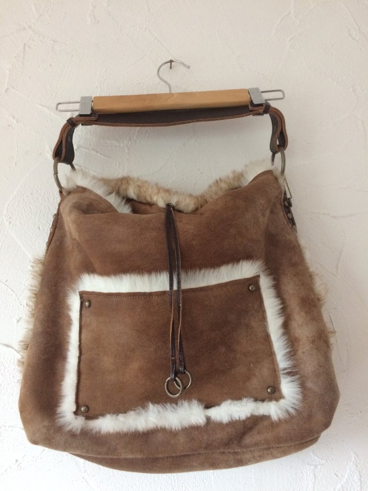 ESPRIT LAMMFELLOPTIK DAMEN TASCHE SHOPPER BAG 