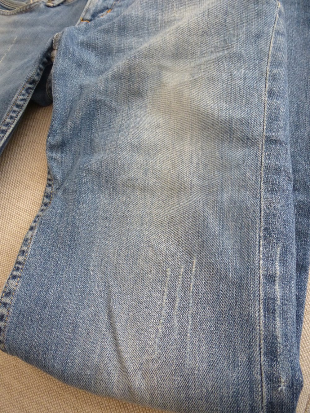 Jeans blau gerader Schnitt gerade straight