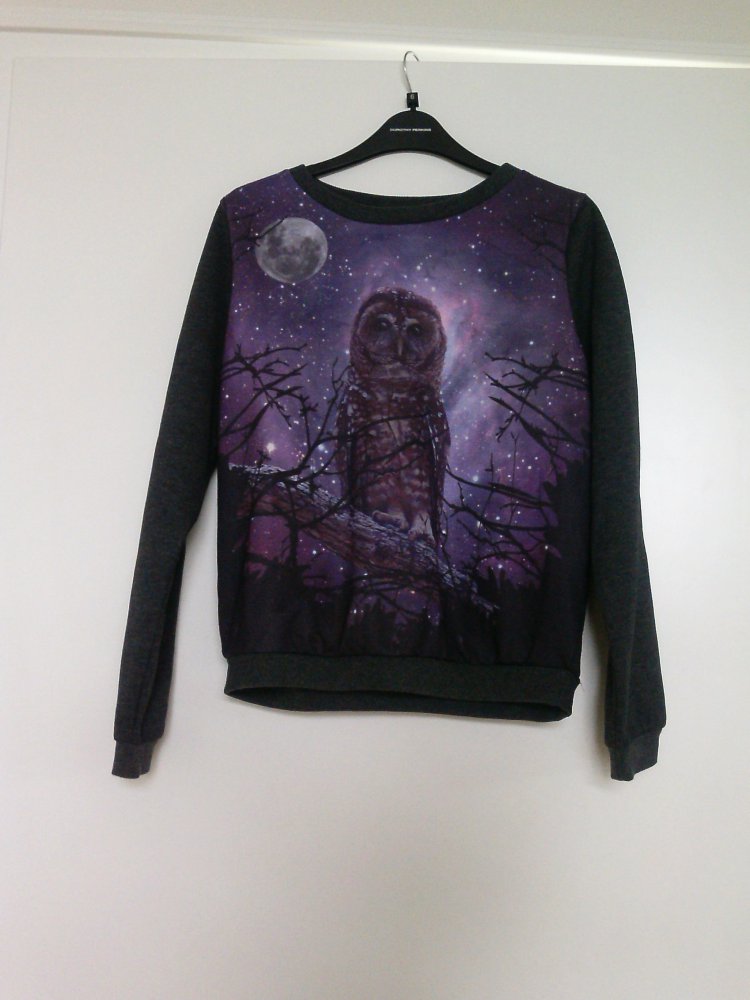 Yumi Pullover mit Eulenprint /Bloggerstyle