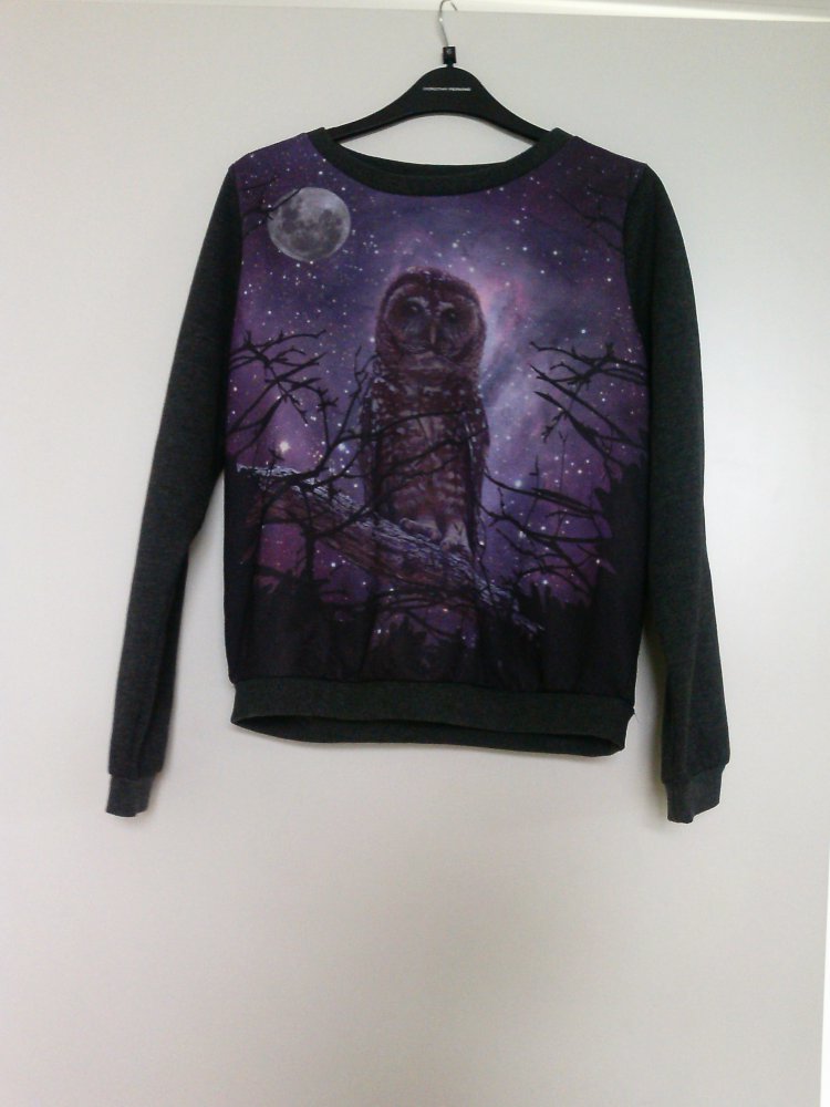 Yumi Pullover mit Eulenprint /Bloggerstyle