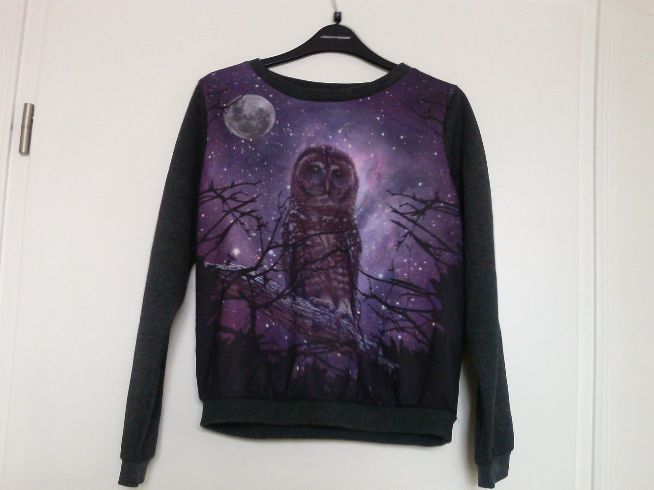 Yumi Pullover mit Eulenprint /Bloggerstyle