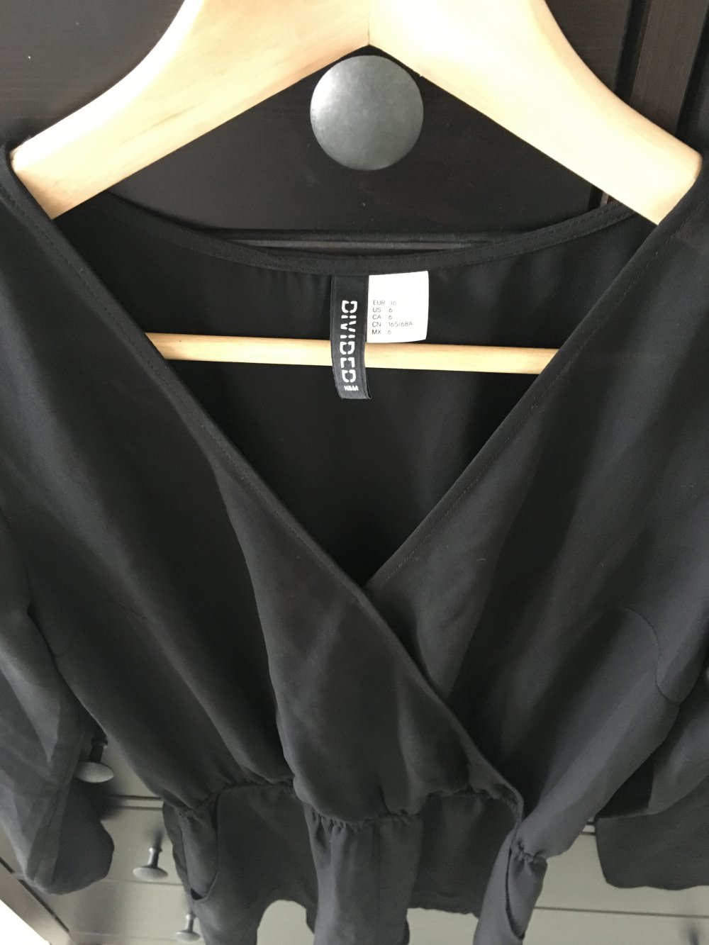 Jumpsuit kurz schwarz H&M Divided 3/4 arm S