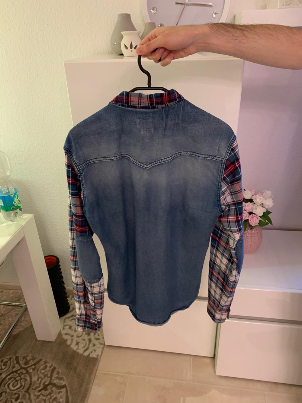 hemd kariert sommerhemd jeanshemd