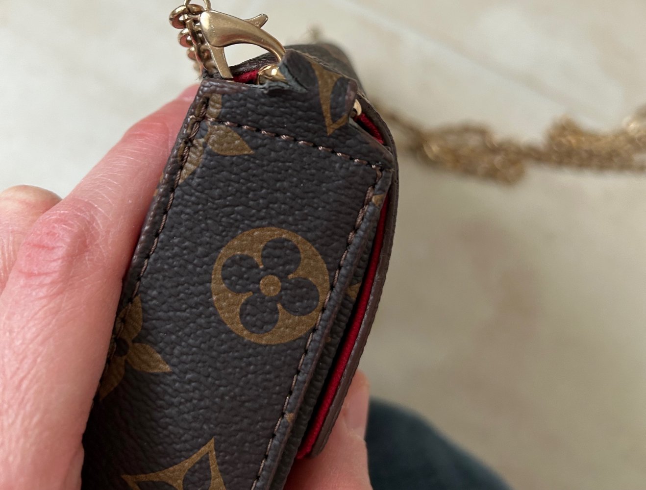 Louis Vuitton Umhängetasche Clutsch Tasche