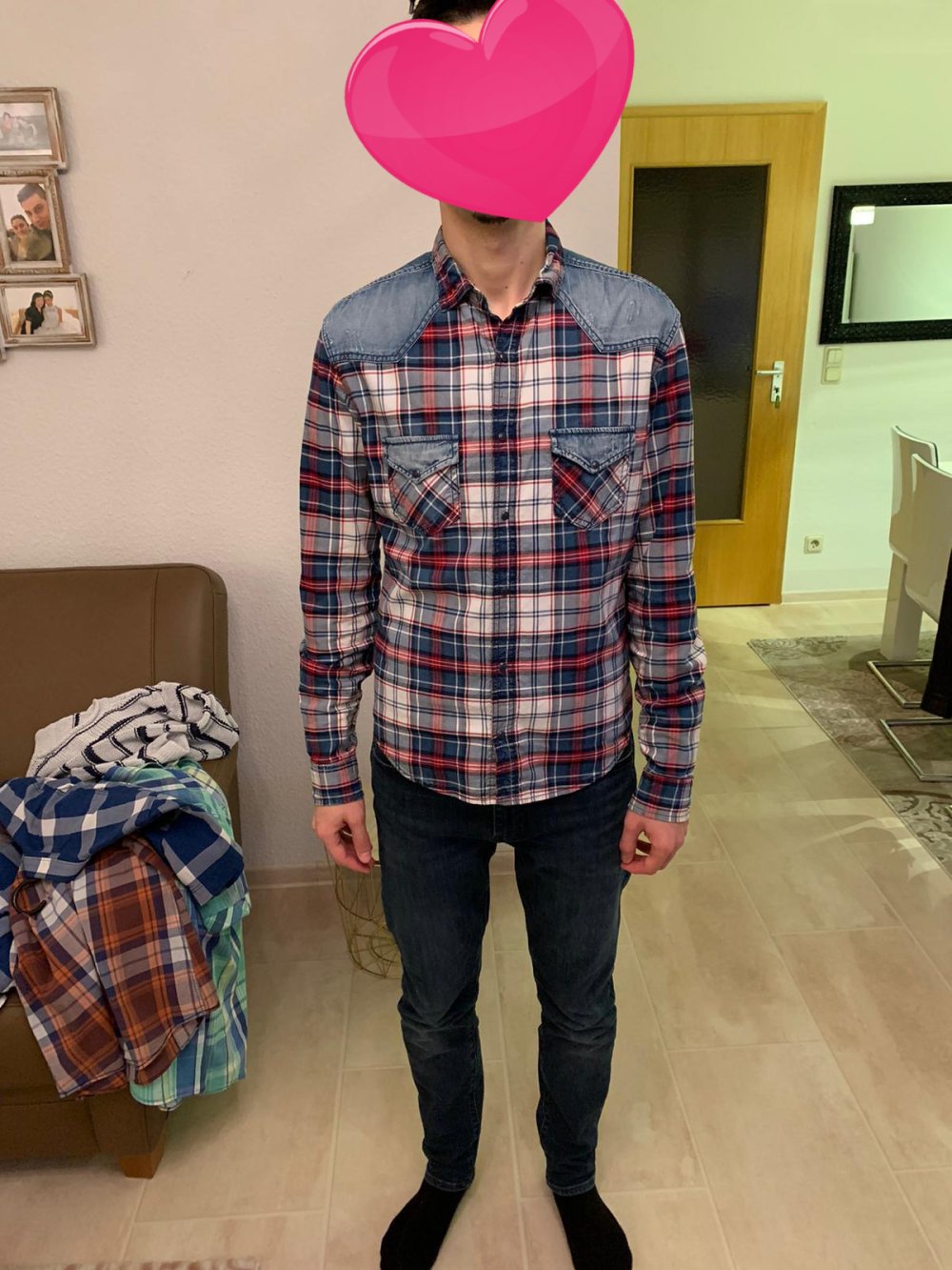 hemd kariert sommerhemd jeanshemd
