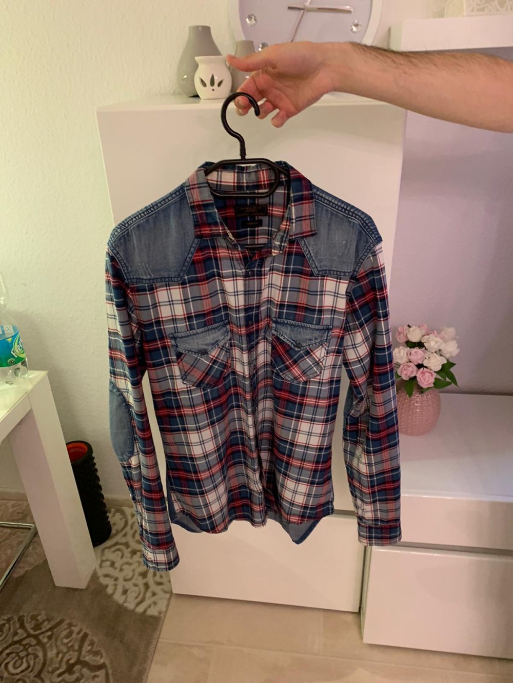 hemd kariert sommerhemd jeanshemd