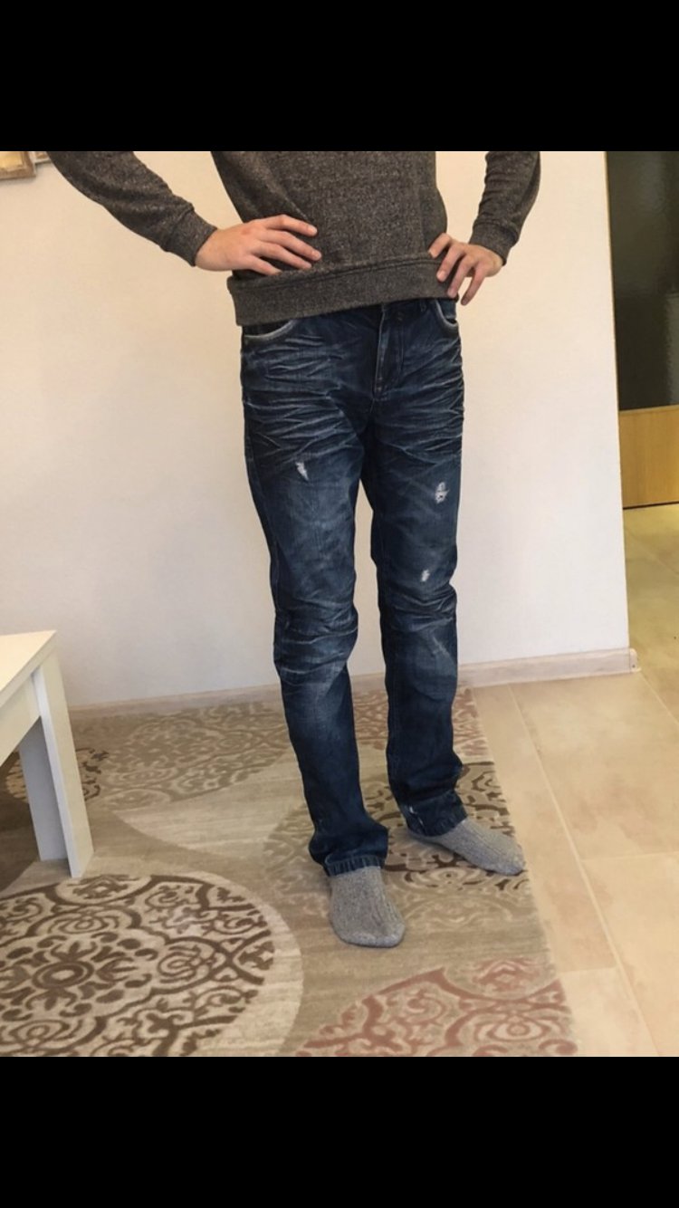 W31/L32 Jeanshose hose slim fit röhrenjeans destroyed 
