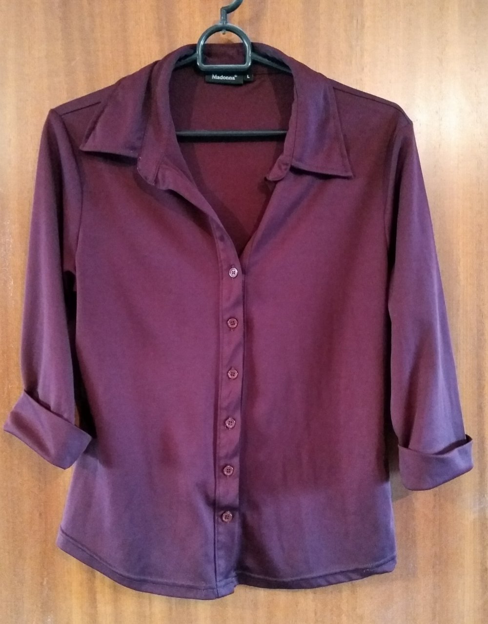 Weinrote Bluse L