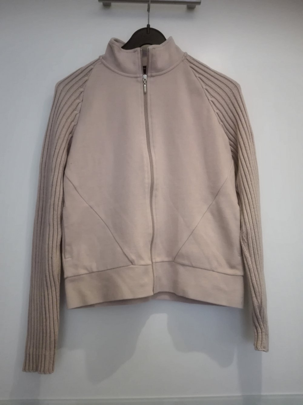 rosa Pullover mit Reißverschluss